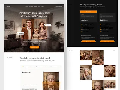 ImagineX - AI Image Generator Landing Page ai design ai image ai image generator ai image landing page ai landing page artificial intelligence clean creator image ai image editing website image to video landing page machine learning modern interface product design saas text to image ui web design website