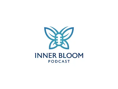 Leaf+Butterfly+Podcast_logo_design brandiderntity branding brandmark butterfly logo companylogo graphic design illustration illustrator leaf logo logo podcast logo