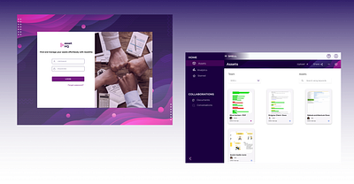 Asset management system app appdesign graphic design login logo signup ui vector webapp