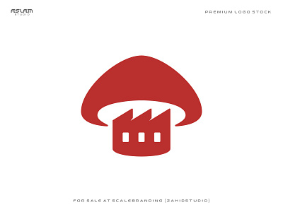 Mushroom Factory 3d animation app art branding design flat illustration logo ui