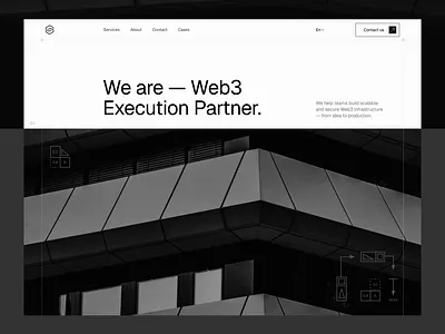 Design for WEB3 company agency agency site agency website company creative design graphic design hero section homepage illustration interface landing page marketing modern tech ui ux web design web3 website