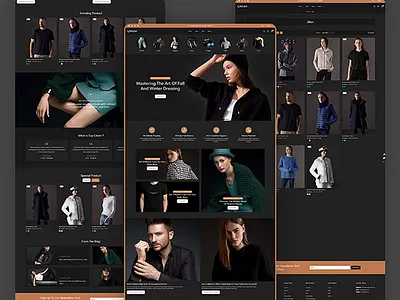 Lavish – Premium Dark-Mode Fashion & Luxury Apparel UI branding case study creative direction dark mode ui digital experience fashion ui interaction design layout luxury design mobile ui portfolio product grid responsive typography ui design user experience user interface ux design visual identity web design