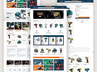 Max-Mart – Industrial Tools & Professional Equipment E-commerce branding case study creative direction digital experience e commerce ui hardware store industrial ui interaction design layout mobile ui portfolio product grid responsive typography ui design user experience user interface ux design visual identity web design