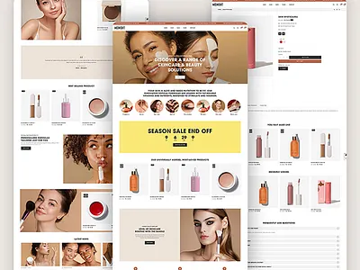 Midnight – Clinical Skincare & Holistic Beauty E-commerce UI beauty retail branding case study creative direction digital experience interaction design layout mobile ui portfolio product grid responsive skincare ui typography ui design user experience user interface ux design visual identity web design wellness ui