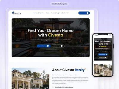 Wix Template For Real Estate, Property Listing, Realtor, Home apartment business website home listing house listing land house property business property listing real estate real estate agent real estate website realestate agency realtor website template wix wix studio wix studio website wix template wix website template