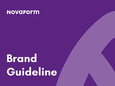 Novaform Creative-Studio Brand Guideline branding graphic design logo