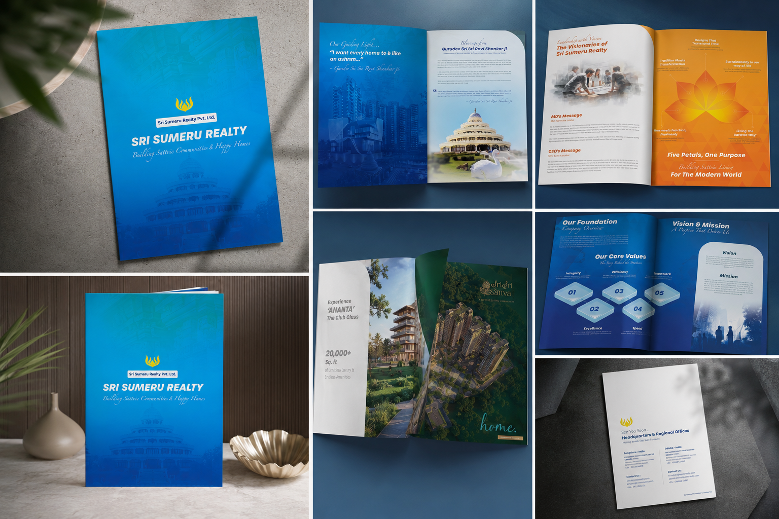 Coffee Table Brochure / Company Profile for Real Estate Company branding brochure design coffee table brochure company profile design design graphic design illustration real estate real estate brochure typography