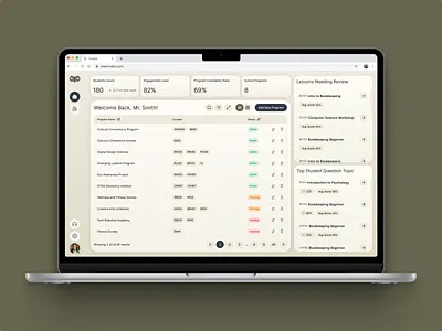 Learning Management System — AI-Driven EdTech Platform UI/UX ai appui course crm dashboard design edtech elearning figma language mobileappdesign onlinecourse progress saaswebsite tracker ui userexperience ux uxdesign webdesign