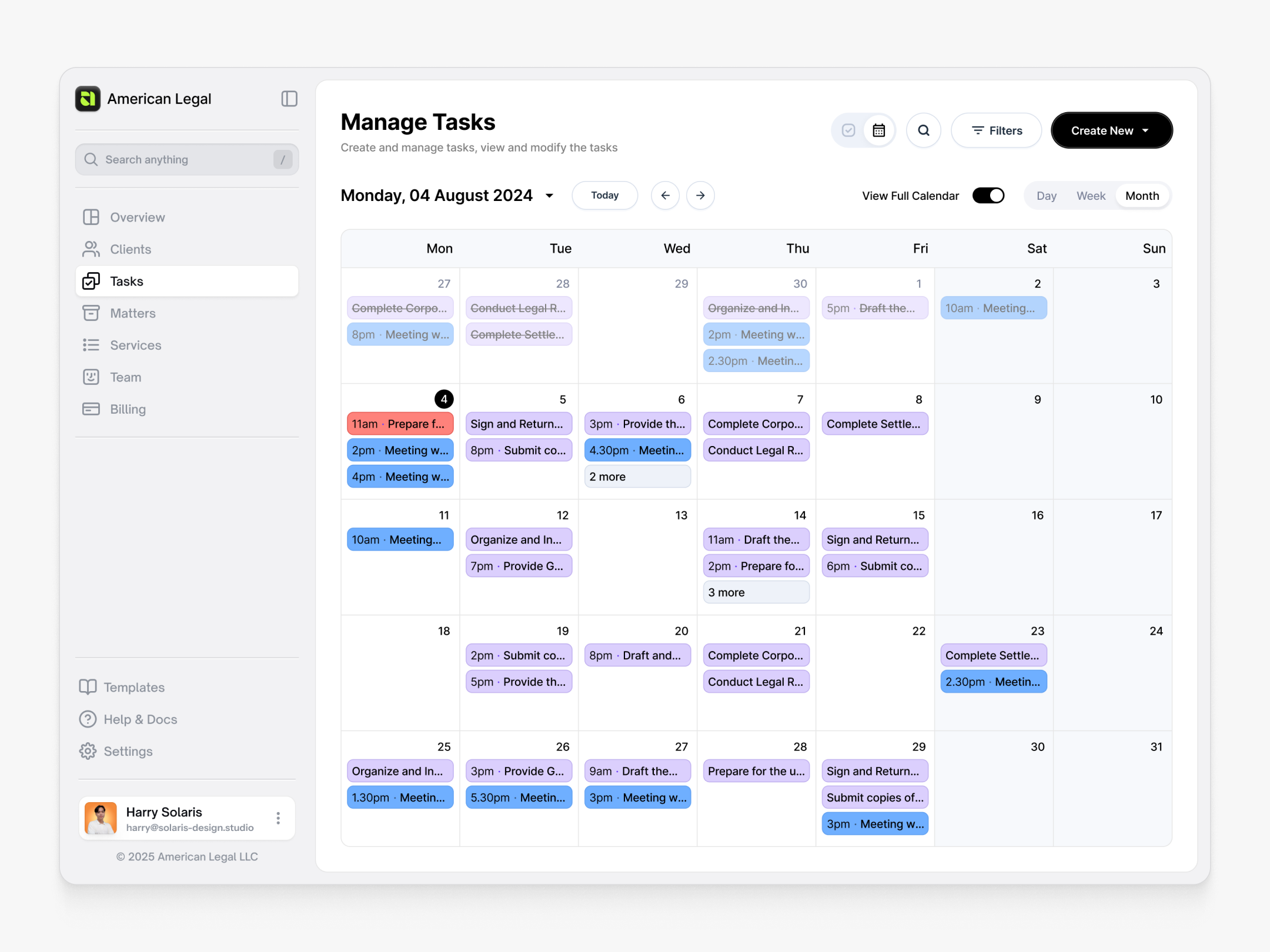 Example of Web App Design