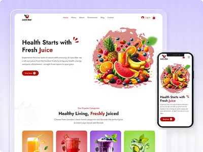 Wix Template For Juice Bar, Healthy Drink Brand, Cafe Shop bar beverage bistro business website cafe cocktails drink grocery store healthy juice juice bar online store website website template wix wix studio wix studio website wix template wix website template