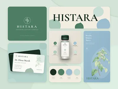 Histara — Premium Histamine Support Brand Identity 🌿 app beauty branding design ui wellness