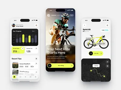 Mobile App for Tracking App design interface product service startup ui ux