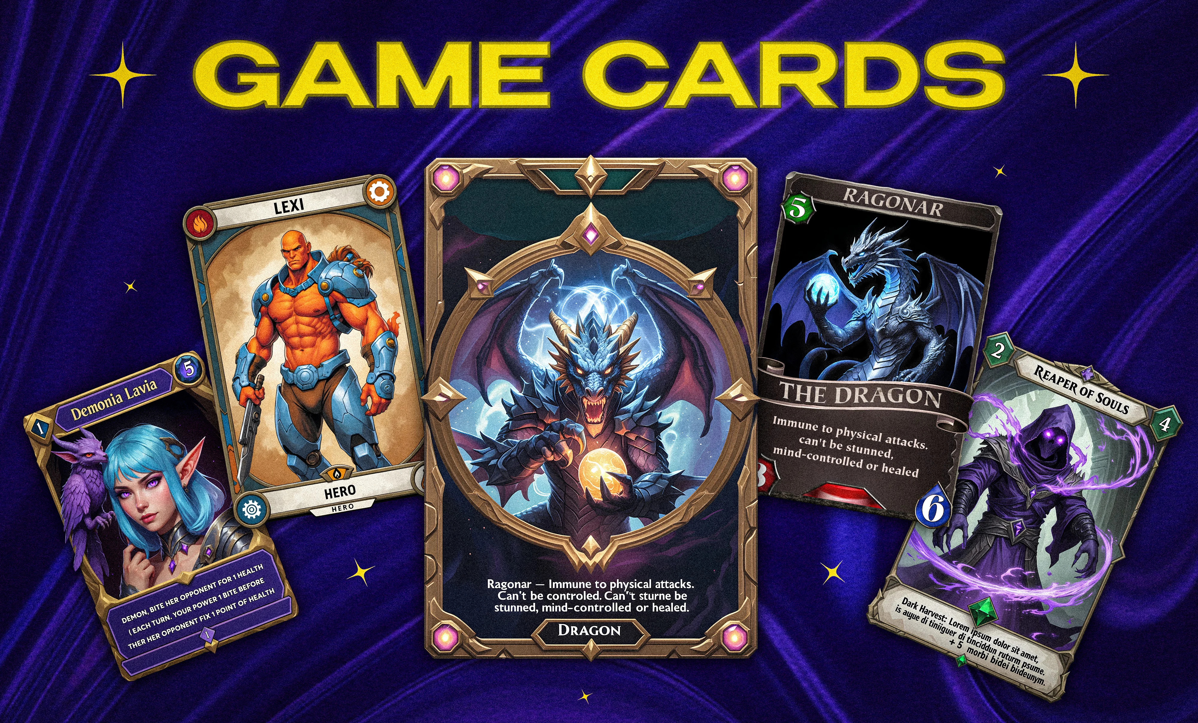 Example of Fantasy Tcg Card Design