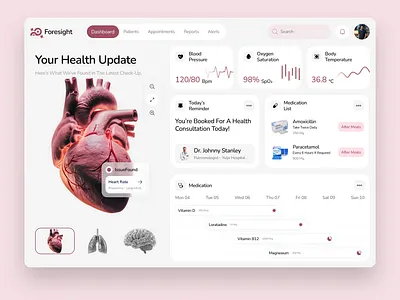 Modern Healthcare Dashboard UI 🩺✨ branding dashboard dashboard design dashboard ui design inspiration dribbble figma figma design health tech healthcare ui modern healthcare product design saas ui design ui ux design ux design website dashboard website design