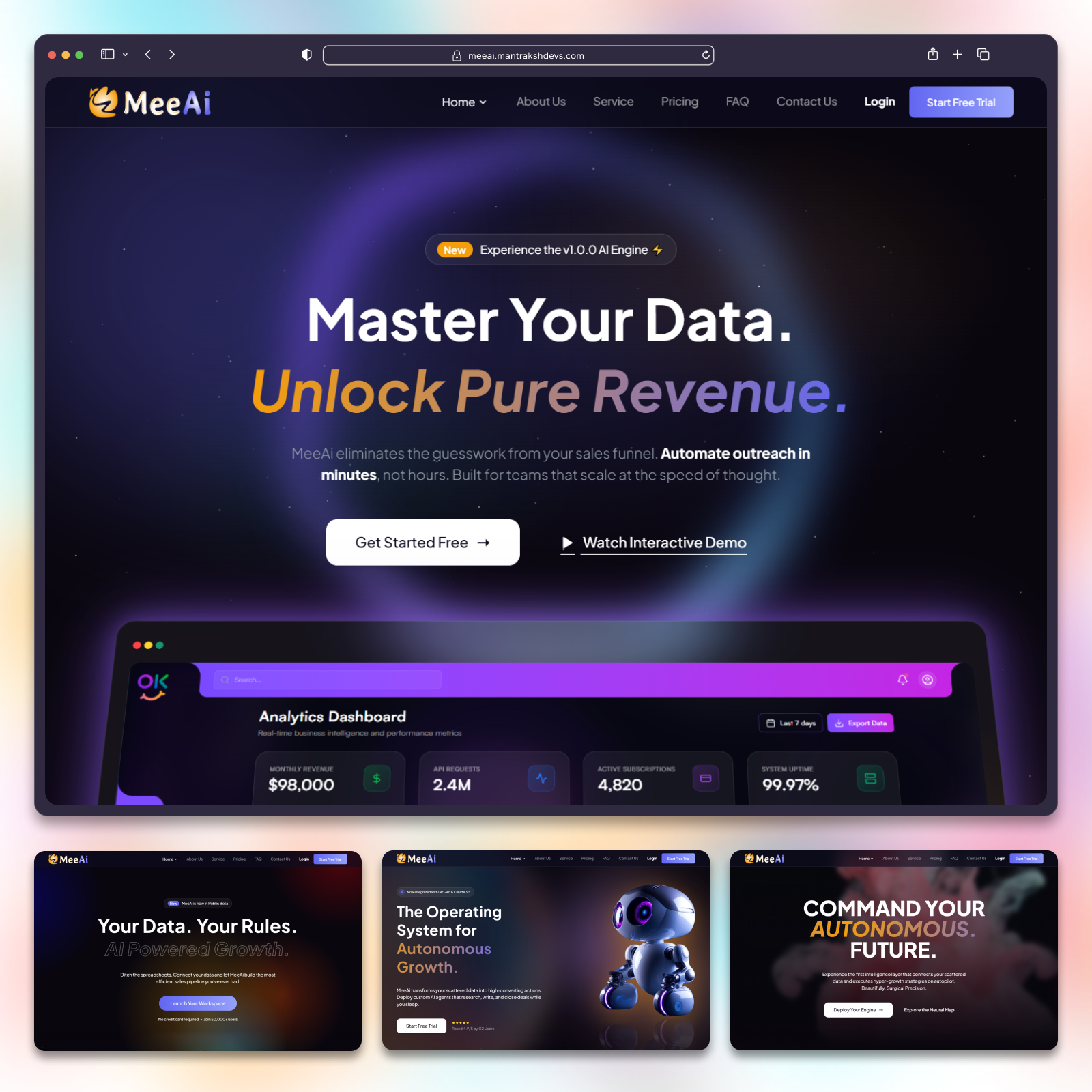 MeeAi - Modern AI SaaS & Tech Landing Page Template 🚀 ai aitechnology artificialintelligence branding darkui design htmltemplate landingpage marketingpage modernweb premiumtemplate saas startup techtemplate themeforest ui uiux ux webdesign