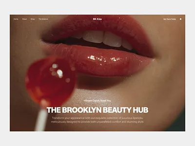 Beauty E-commerce Website Design beauty beauty website clean e commerce ecommerce ecommerce website elegant lipstick luxury online shop online store skincare skincare website ui ui design ux web design website website design