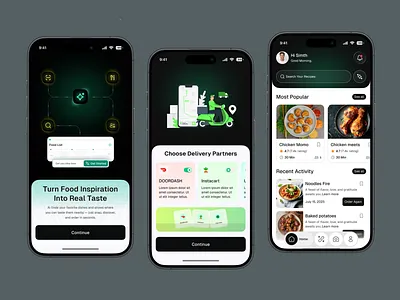 AI-Based Food Recommendation App UI ai app ai food app ai powered app design app inspiration delivery app digital product food app ui food delivery food discovery food ordering food recommendation food tech lifestyle app meal planner mobile app recipe app restaurant app smart recommendations user interface