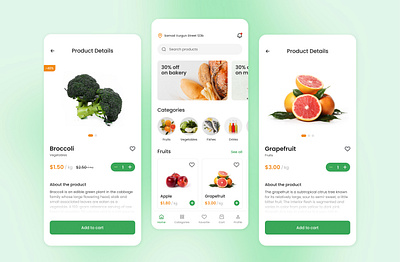 Grocery Shopping App app fooddelivery grocery grocery app grocery market groceryshop mobile app mobile app design onlinestore