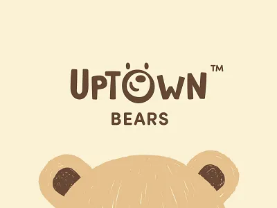 Uptown Bears bear branding clever design elegant flat gestalt graphic design illustration kids logo mascot minimal plush premium simple toy vector