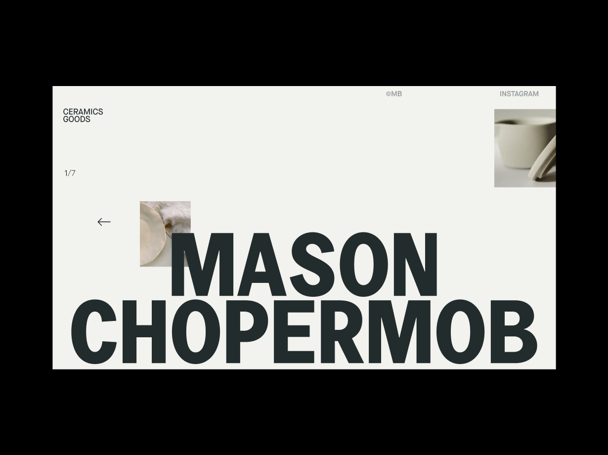 Mason Chopermob graphic design typography ui