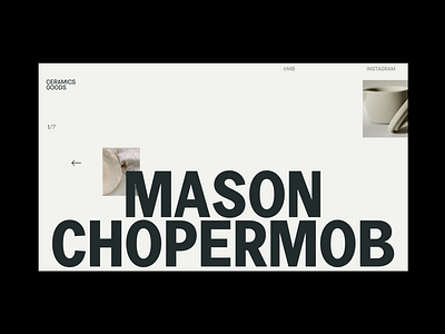 Mason Chopermob graphic design typography ui