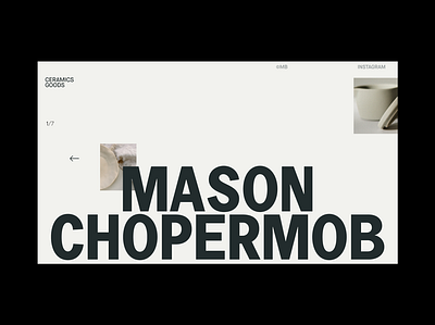 Mason Chopermob graphic design typography ui