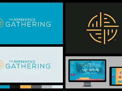 Apprentice Gathering Branding brand design branding brian white design identity design illustration logo design