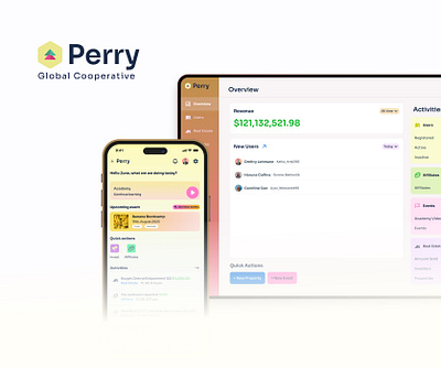 Perry Global Cooperatives - UI components branding mobile product design responsive design ui web website