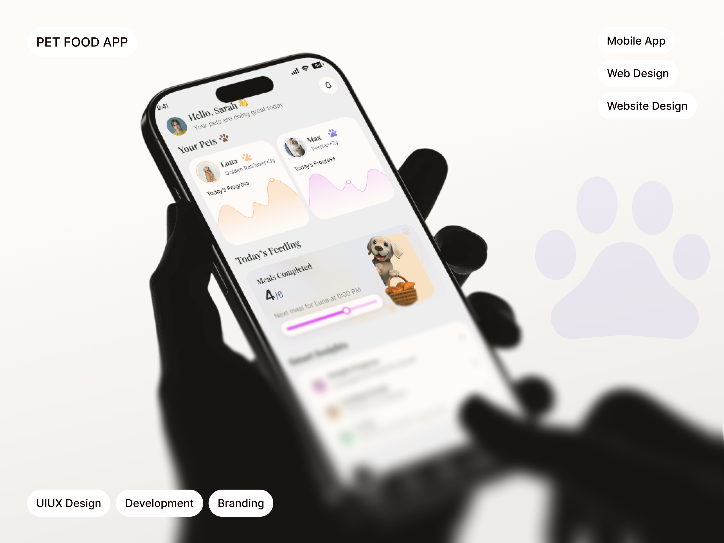 Smart Pet Care Mobile App UI 🐾 | Pet Wellness Dashboard app design app inspiration daily ui dashboard ui figma health tracker ios app mobile app mobile ui modern design pet app pet care pet ecoomerce pet food shopping pet lovers pet nutrition pet vet ui design ui ux ux design