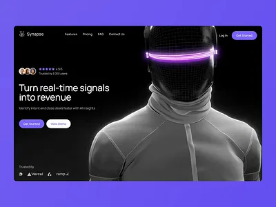Website Design for SaaS — Synapse ai design b2b website design business website design agency interface design landing page product design saas design saas landing page saas web design saas website sales platform startup design startup website ui design ux design valmax web app design web ui website design