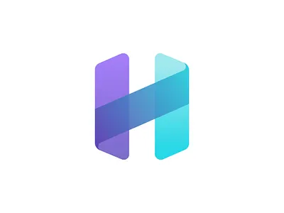 Colorful H logo design branding clever colorful creative design graphic design h h logo icon letter h letter h logo logo logos media minimalist modern