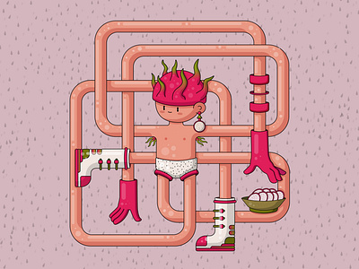 Pitaya adobe illustrator character character design fruit fruit juices illustration illustrator