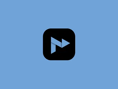 Play button logo concept ai app blockchain branding button design graphic design icon identy logo play ui ux vector video