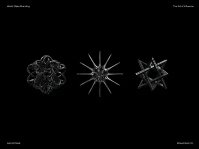 Brand Studies / Form in Black. INDUSTRIA® black design brand inspiration branding creative direction dark aesthetic design inspiration design studio design system editorial design graphic design industria logo design matte black minimal design modern branding premium branding sacred geometry sculptural design symbol design visual identity