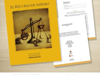 Escuela Nacional de la Judicatura editorial design graphic design