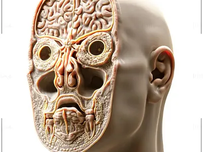 Head Cross Section Medical Anatomy Model | Printable 3D STL 🩺 anatomical study 3d file clean topology anatomy file head cross section stl high detail anatomy sculpture human head anatomy stl human skull cross section stl manifold mesh medical model medical 3d printing file medical 3d render asset medical anatomy 3d model medical anatomy stl download medical educator 3d prop medical training 3d asset medical visualization 3d asset print ready medical model printable anatomical replica real scale medical anatomy model resin (sladlp) printable model watertight medical 3d model zbrush medical anatomy tool