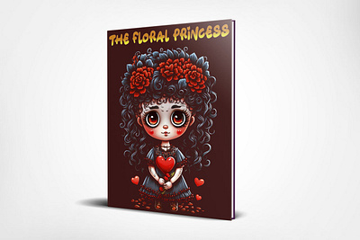 THE FLORAL PRINCESS ai aiart book cover book cover design branding cover art design graphic design illustration logo midjourney ui