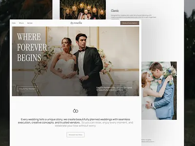 Wedding Organizer Website engagement organizer ui design web design website design wedding wedding organizer wedding website