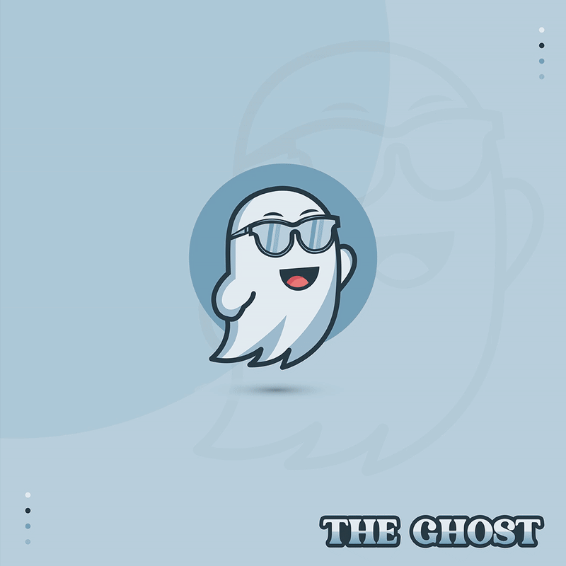 The Ghost - Cool Mascot Character Logo brand identity branding cloth brand logo cloth logo design ghost logo graphic design illustration lifestyle logo logo logo design logos logotype mascot character logo mascot logo ui