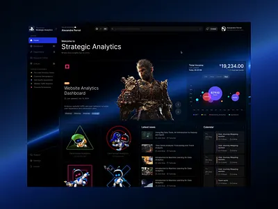 PlayStation Europe - Data Dashboard Concept dashboarddesign productdesign uidesign uxdesign