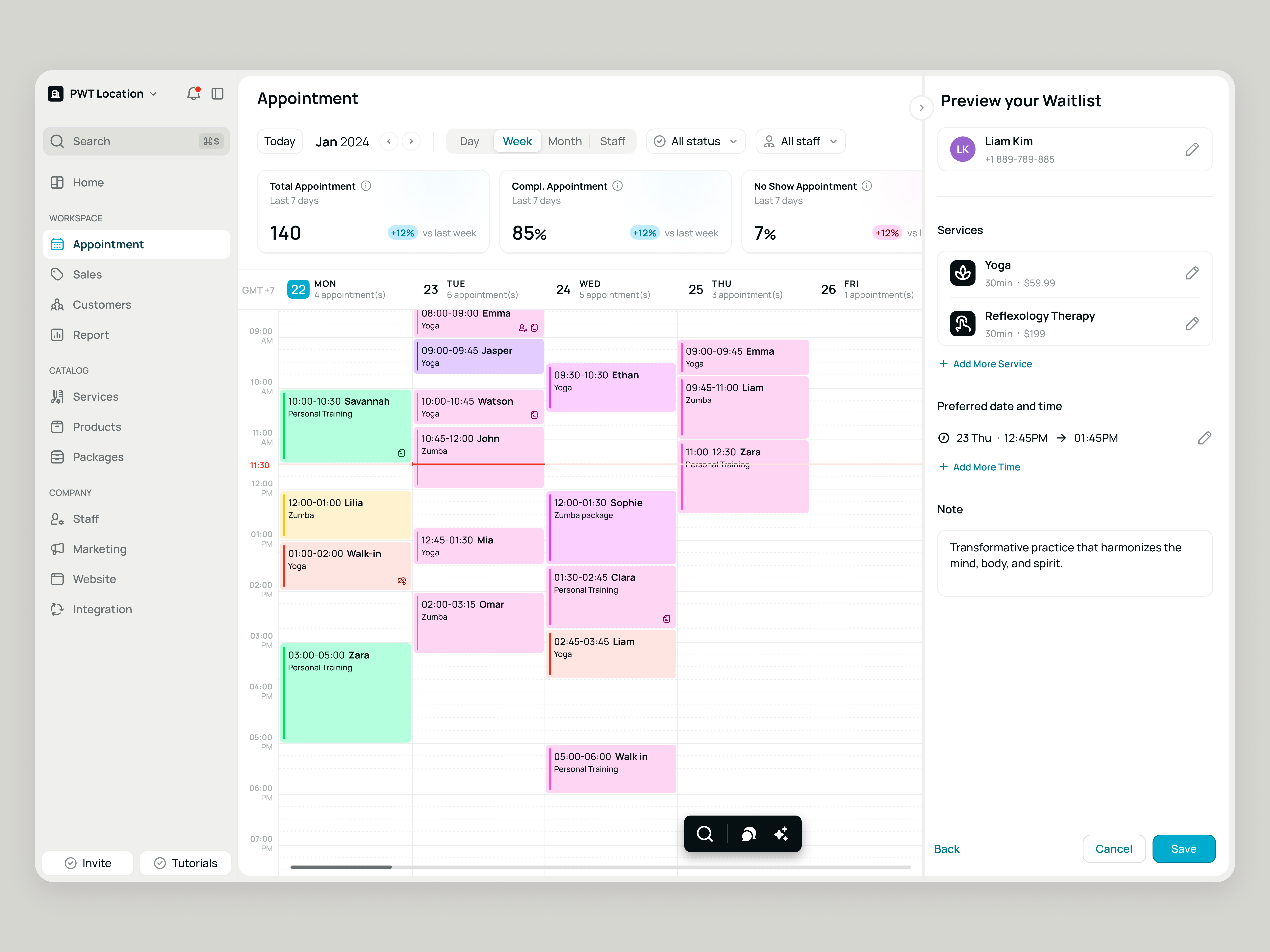 Schedulo — Customers Service Waitlist in SaaS Booking App