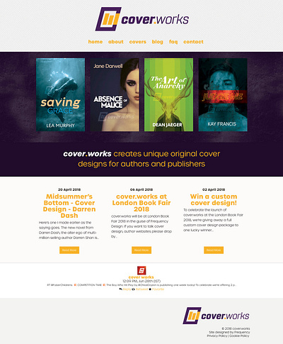 Cover.works - Website Design