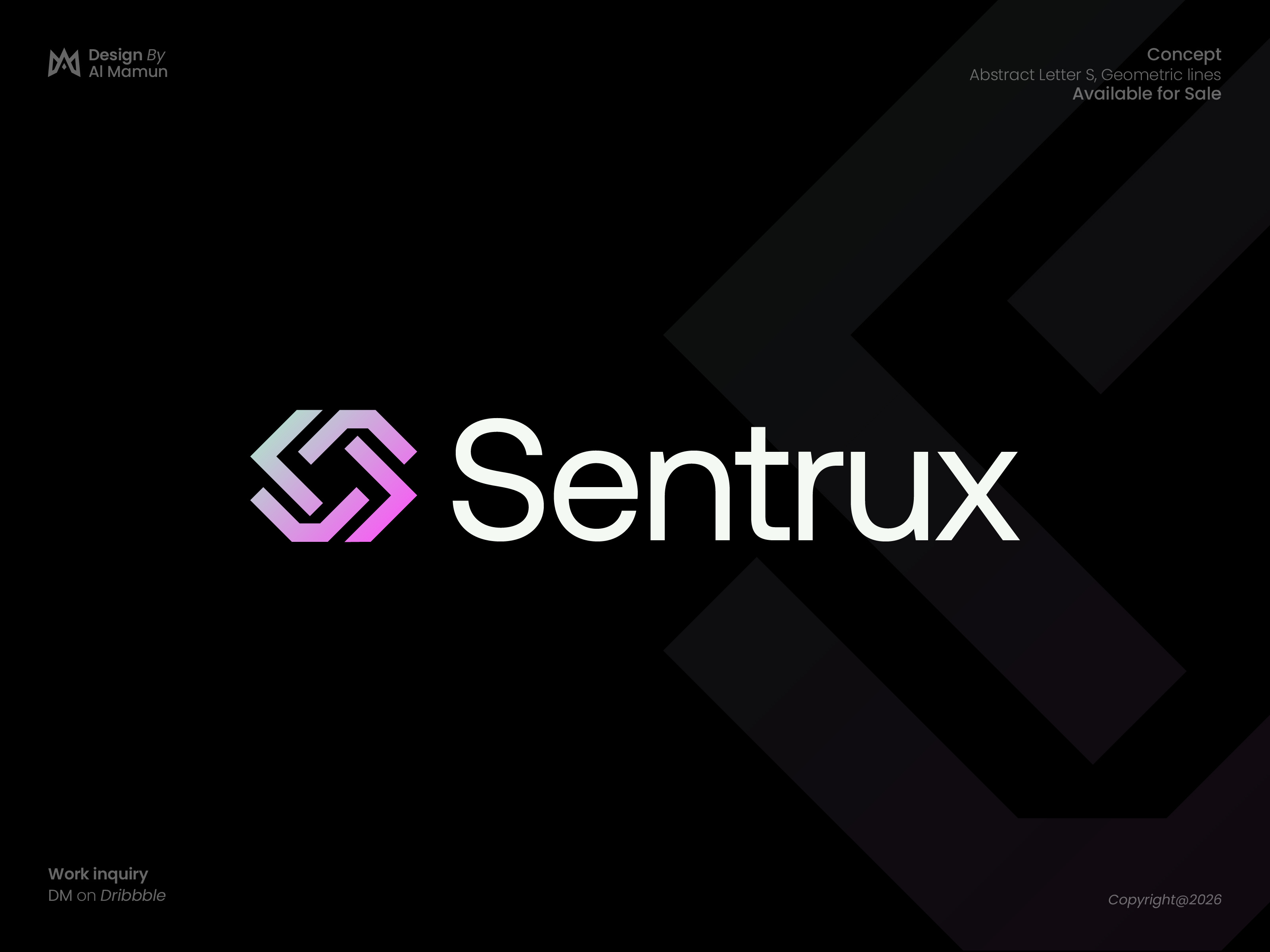 Sentrux | Modern Geometric S Logo Design abstract logo ai logo brand identity cybersecurity logo fintech logo futuristic logo geometric branding geometric logo identity design letter s logo line logo minimalist logo modern branding modern logo monogram logo saas branding startup branding symbol design tech logo visual identity