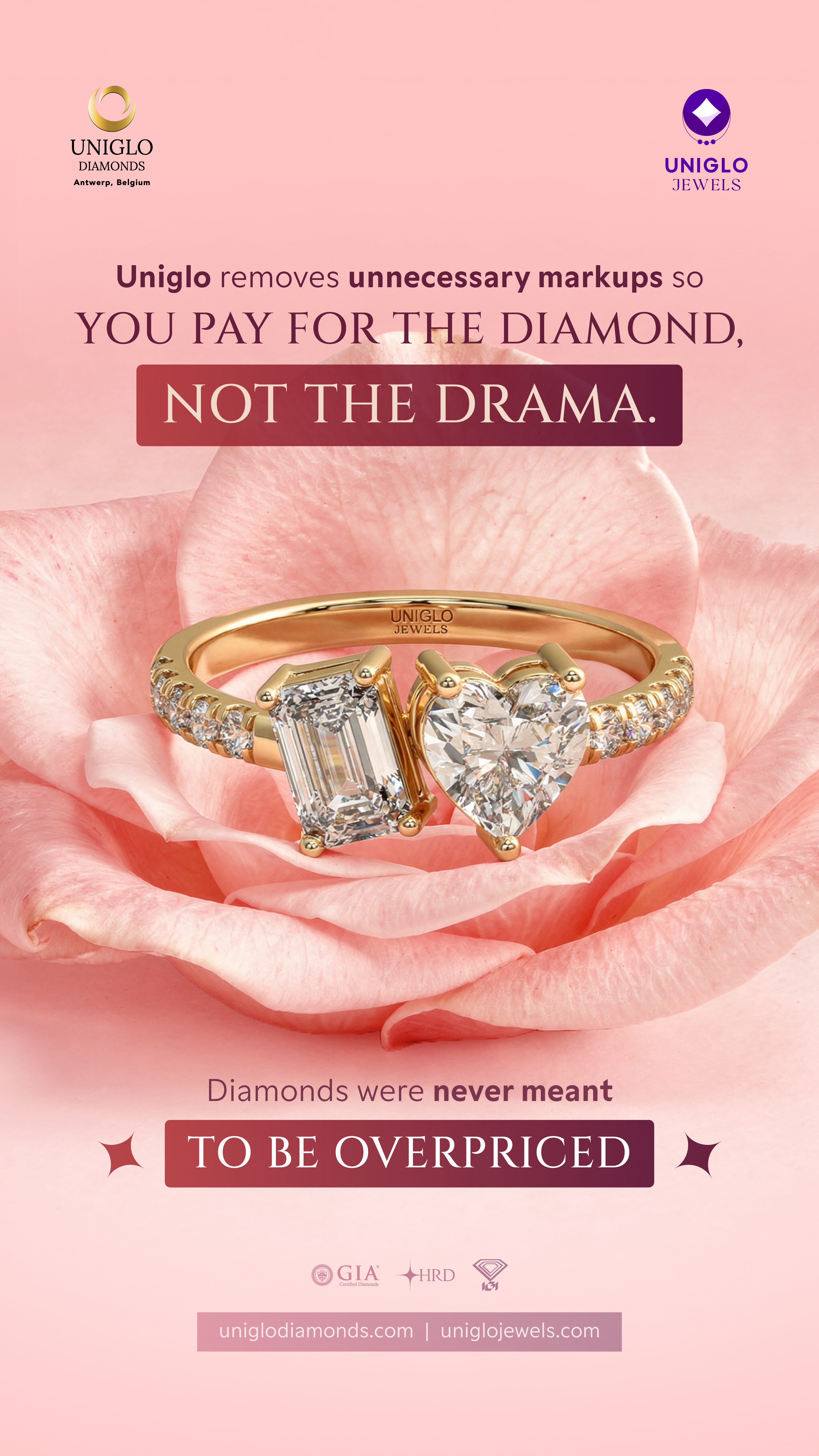 Social Media for Diamond Brand, Emailers & Other Collaterals branding design diamond design graphic design