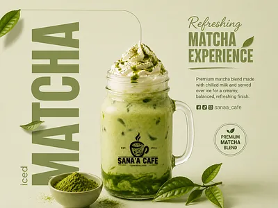 Minimal Matcha Campaign branding canva design graphic design minimaldesign product design social media