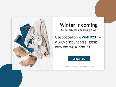 DailyUI #036 Special Offer blue clothes clothing daily ui dailyui offer online store shop special special offer white winter