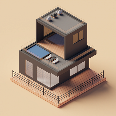 House 3d graphic design