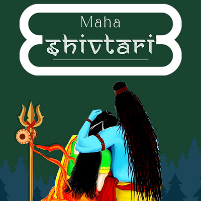 Happy maha shivtari animation branding color theory graphic design illustration logo design typography uxui design web design