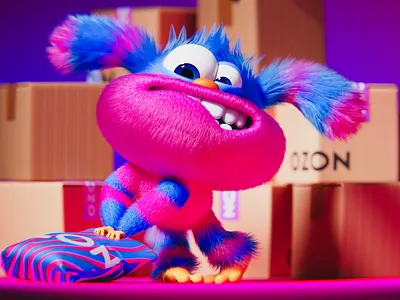Ozi / Ozon 3d animation b2d blender cartoon character mascot ozi ozon