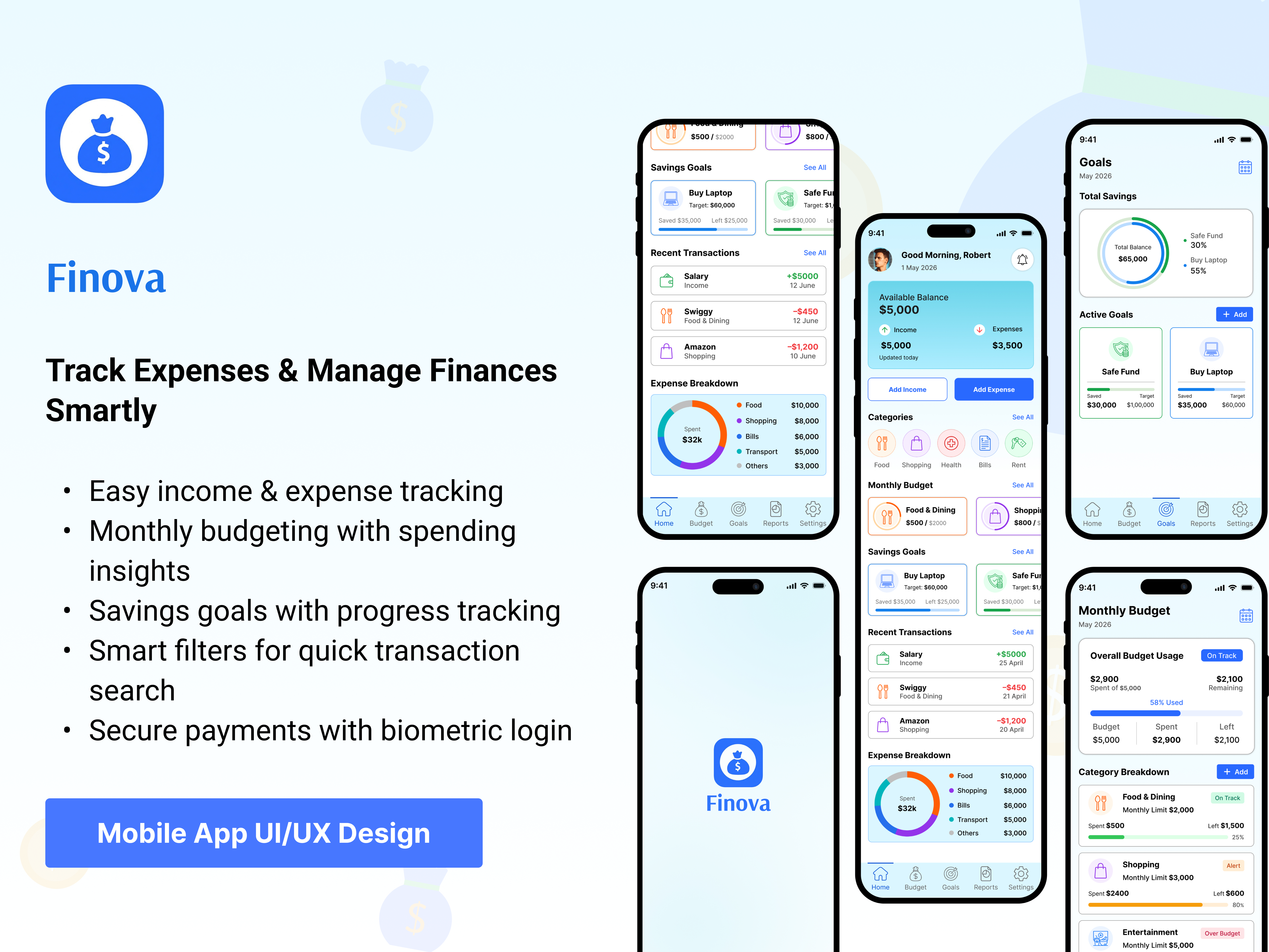 Finance App Design – Expense Tracker Mobile App UI appdesign appui budgettracker expensemanager expensetrackerappui financeappdesign financemobileapp financetrackermobileappdesign fintechapp fintechappdesign fintechproductdesign fintechui mobileapp mobileappdesign mobileuidesign moneymanagementapp moneymanagementappdesign moneytrackerapp uiux uiuxdesign